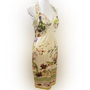 Roberto Cavalli SS2005 Floral Silk Midi Dress